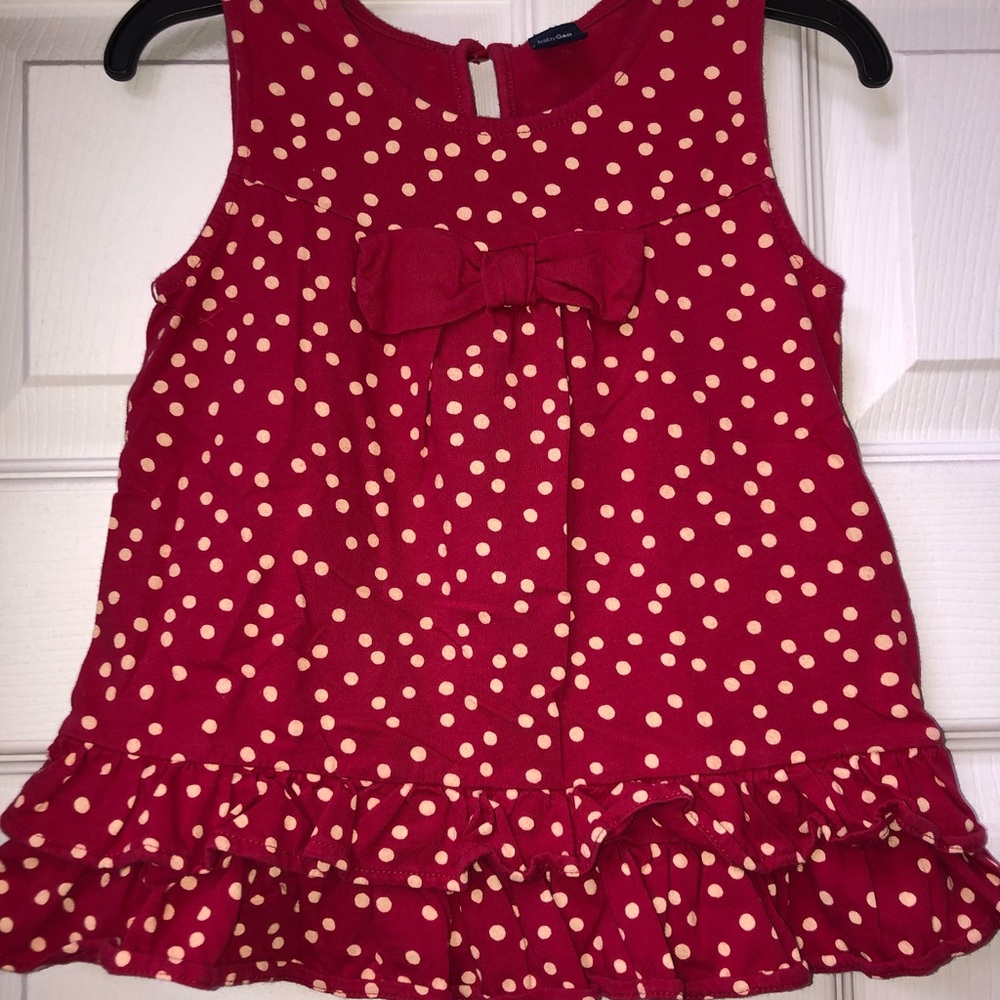 Baby Gap Red Dotted Tank Top